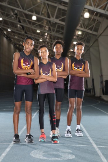 All-Americans Cayton Scott, Amari Sabbakhan, Rei Nettey & Colin Abrams 