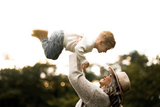 Jeanna Trotman with her son, Luca