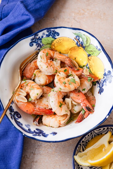 Chef Covas Shrimp and Garlic, Photographer: Donna Castellano