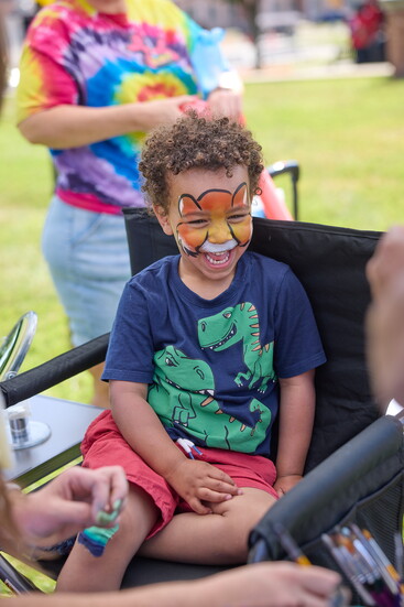Enjoy face painting, games, music, dancing, art + more family fun at Juneteenth.