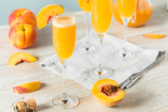 Bellinis and peaches.