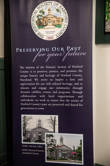 Mission statement at the Historical Society of Harford County. Photo Credit: Kerry Paradis Photography 