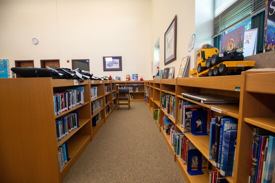 The library at the Highlands School. Photo Credit: Kerry Paradis Photography