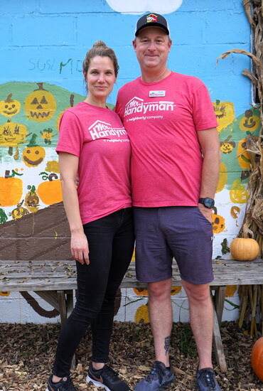 Tawnya and Josh Cline, of Mr. Handyman. 