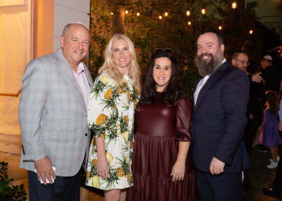 From Left: Colony Hotel General Manager Bruce Seigel, Colony Hotel CEO Sarah Wetenhall, Hindel Levitin, Rabbi Zalman Levitin