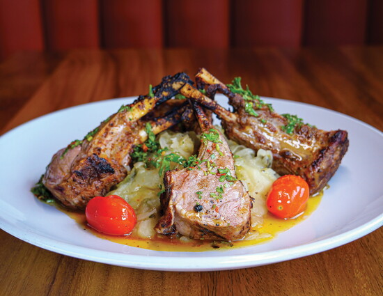 Zarapé Cocina & Cantina's Poblano Lamb Chops, seared to perfetion.