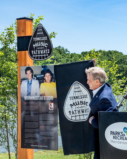 Tennessee Department of Tourist Development unveils the new Morningstar Music Pathways Marker.