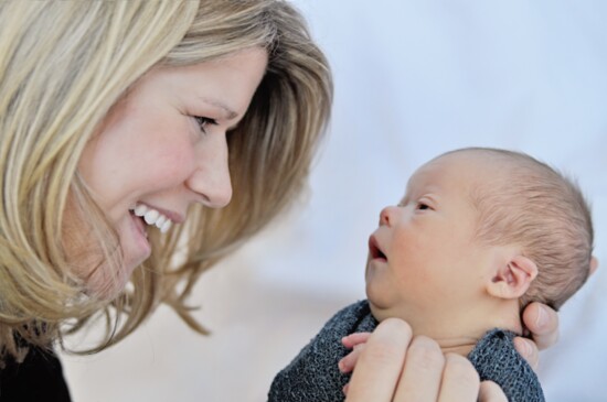 Carissa Carroll and Baby Jack. Photo by Jana Wick.