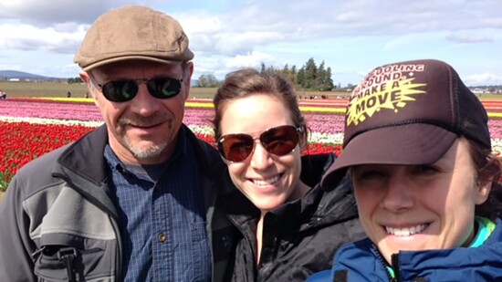 Millcreek Mayor Jeff Silvistrini and his two daughters