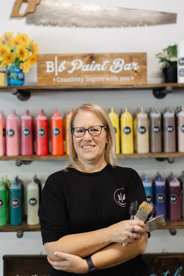 Aimee Remington, owner of Board and Brush Aiken