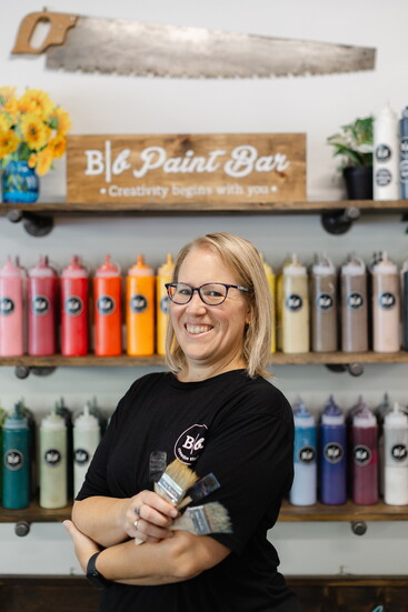 Aimee Remington, owner of Board and Brush Aiken