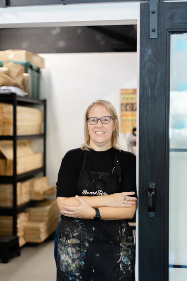 Aimee Remington, owner of Board and Brush Aiken