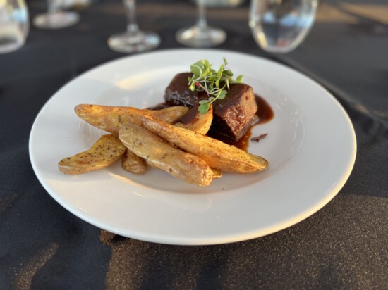 Chef Andrae Bopp of AK's Mercado offered this delicious short rib entree at the Collaborative Winemaker Dinner.