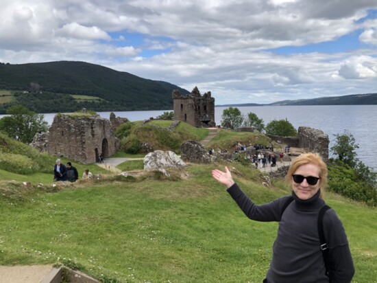 A view of Urquhart Castle on Loch Ness in the Highlands of Scotland, the center of many struggles for independence from the English during the 1300s