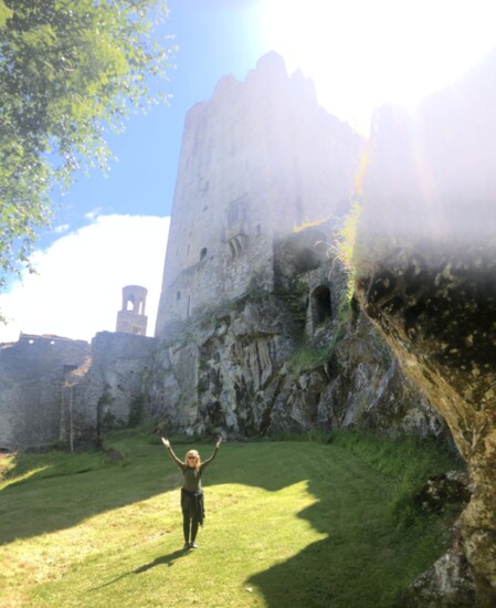 The sun comes out at the medieval stronghold, Blarney Castle, home of the Blarney Stone, where legend has it those who kiss it receive the gift of flattery and 