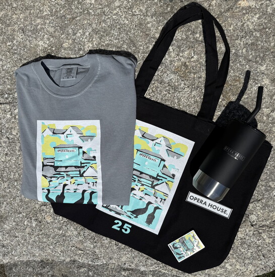 25th anniversary merch (Photo: Courtesy of Opera House Arts)