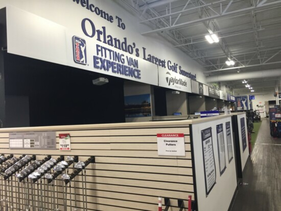 Club Fitting Area at PGA TOUR Superstore 