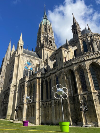 Notre Dame Cathedral in Bayeux was consecrated in 1077 AD.