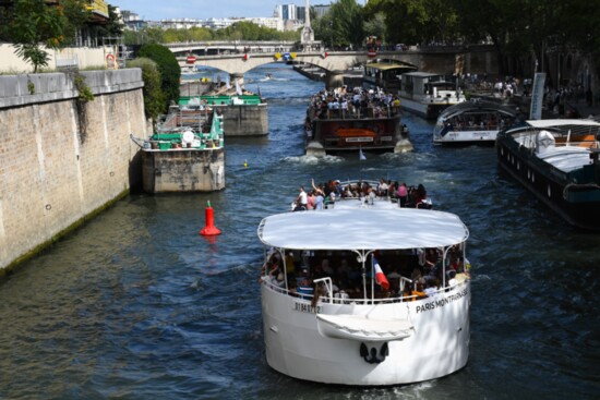 A boat ride on the Seine is a pleasant way to explore Paris.