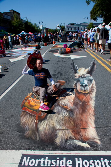 3D Chalk Art Artist Jan Riggins