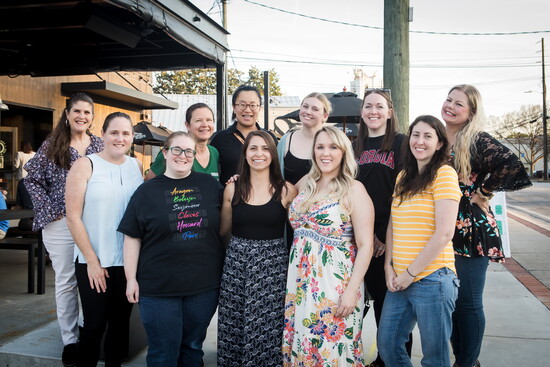 Chamblee Modern Moms meet at Chamblee Market and Tap. 