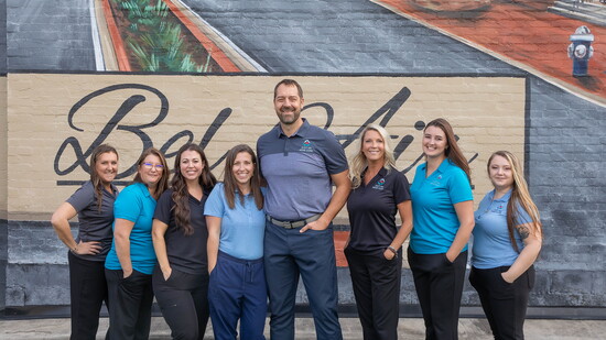 Justin Kress and the leadership team from Just-In Home Care. Photo Credit: Kerry Dietz