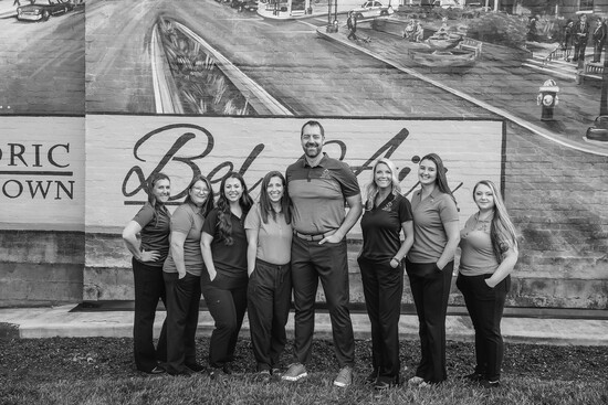 Justin Kress and the leadership team from Just-In Home Care. Photo Credit: Kerry Dietz 