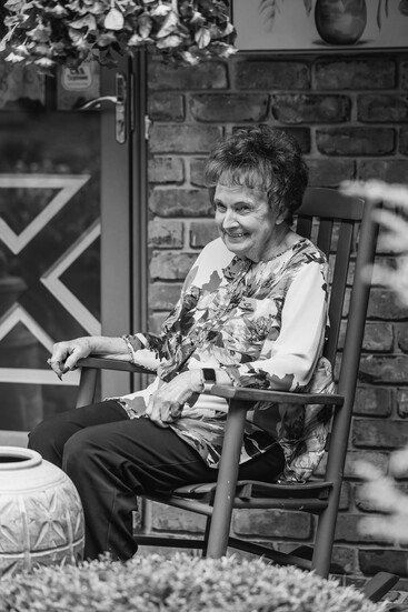 Client of Just-In Home Care. Photo Credit: Kerry Dietz