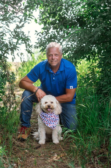 Bob Wiegand, owner, Dog Training Elite Omaha and Millie. 