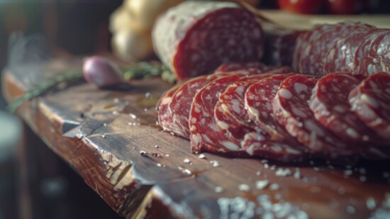 Charcuterie boards often feature an array of artisanal meats.