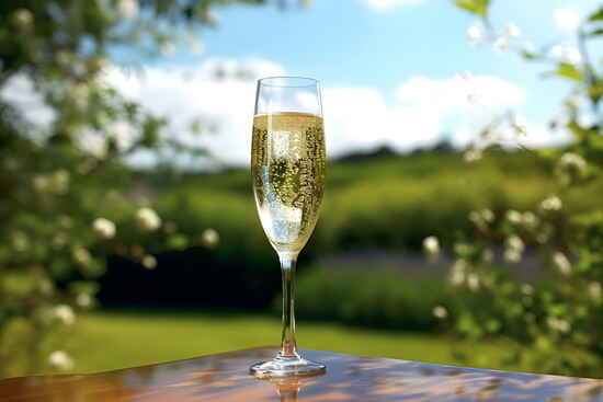 Sparkling wine.