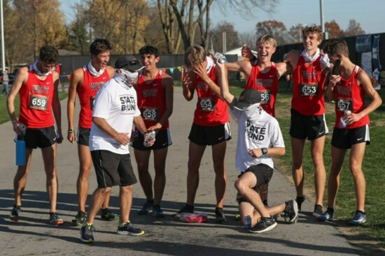 The 2020 State Champs celebrate the big win - Photo by Shawn Conlon Photography