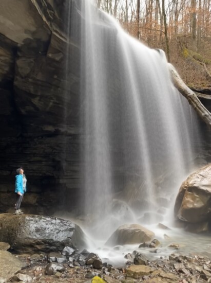 Big Laurel Falls on the Virgin Falls Hike near Sparta, Tennessee.