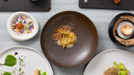 The Cottage's 10 year anniversary menu.