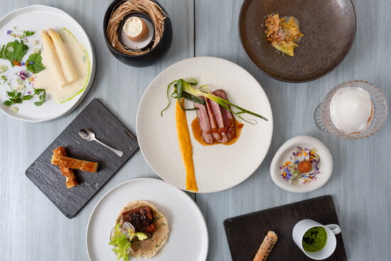 The Cottage's 10 year anniversary menu.