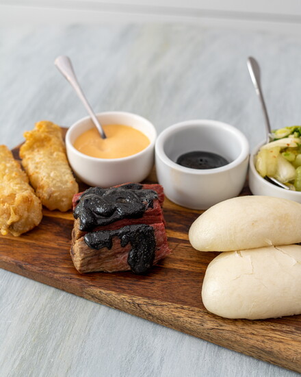 The brisket bao buns at The Cottage. 