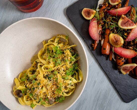 Tagliatele and carrots from The Cottage.