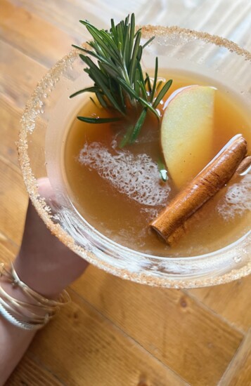 Apple Cider Bourbon Martini