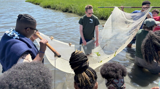 Middle school students from Richmond Public Schools complete hands-on investigations of micro and macro organisms.