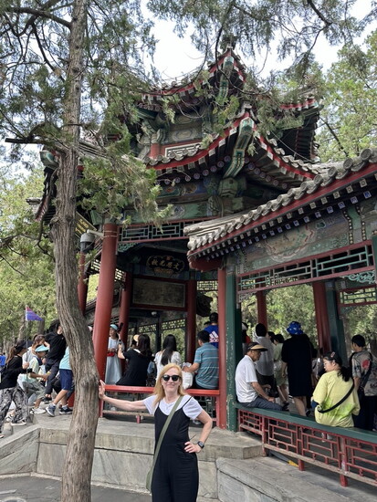 The Imperial Summer Palace in Beijing is packed with Chinese tourists on holiday. 