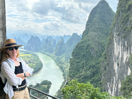 The otherworldly, majestic karst peaks along the Li River in northeastern Guangxi, Province