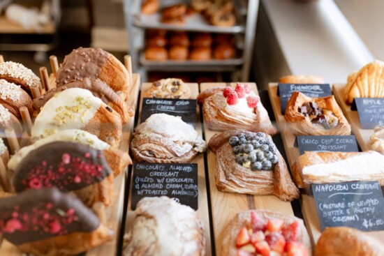 variety of pastries available at Chocolatine