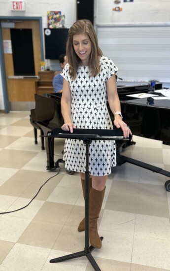 Choral director Lauren Pine.