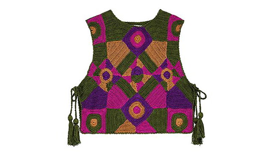5.“This vest is the perfect way to transition into fall. It’s a great layering piece to wear over a dress or even with a flowing blouse and jeans.” Chloe 
