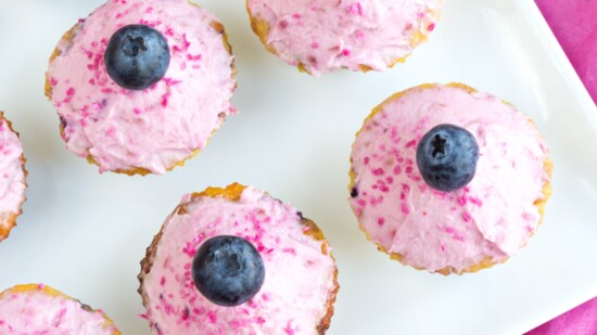 Lemon Blueberry Cupcake