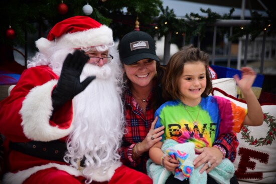 Parents and kids alike loved seeing Santa