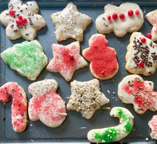 Finished treats straight from the oven.