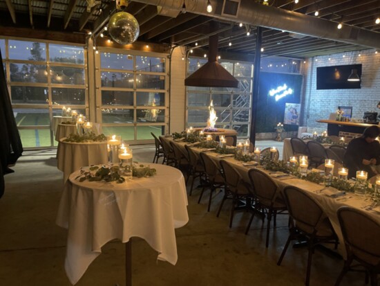 The Butler House's indoor patio space. 