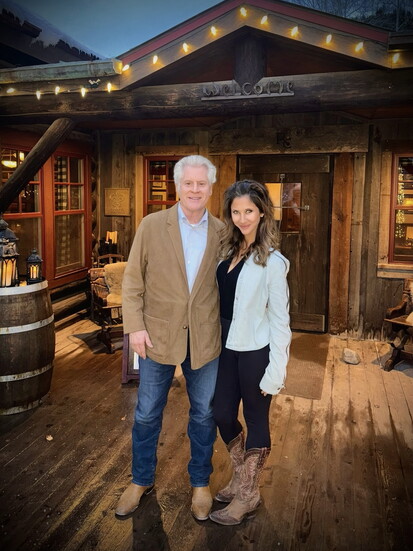 Ranch founder Jim Manley & PVCL's Nadine Bubeck