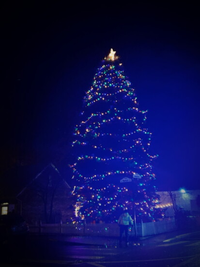The heart of the holiday season! Middleburg's Christmas tree takes center stage, twinkling brightly in the middle of town.
